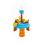 Table activites jeux sable et eau enfant avec accessoires, moules, rateau, pelle, etc - 38, 5x38, 5x23cm ...