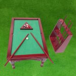 Table de billard miniature 1:12 avec balles et support, modèle de simulation de poupée bébé, fournitures ... Table de billard miniature 1:12 avec balles et support, modèle de simulation de poupée bébé, fournitures ...