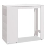 Table en bois blanc 120x50 cm