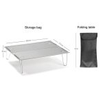 Table de camping pliante ultral�g�re, mini bureau en alliage d'aluminium, pour f�te de jardin, pique ...