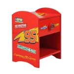 Table de chevet - disney - disney cars - rouge - enfant - bois d'ingénierie mdf Table de chevet - disney - disney cars - rouge - enfant - bois d'ingénierie mdf