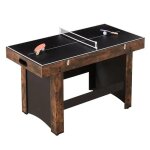 Table de hockey sur air 137 cm - duoku - ensemble de jeu 3 en 1 - table multifonction avec hockey sur ...