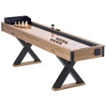 Table de jeu de palets - duoku - 2 en 1 - 9 pieds - eclairage led - diversit du jeu double - idal pour ...