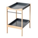 Table a langer avec 2 plateaux margot hybride anthracite - combelle Table a langer avec 2 plateaux margot hybride anthracite - combelle