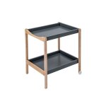 Table a langer avec 2 plateaux margot hybride kaki - combelle