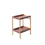Table a langer avec 2 plateaux margot hybride vieux rose - combelle