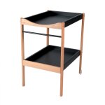 Table a langer bois alice hybride noir - combelle