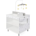 Table � langer multifonction pour poup�e motif �toiles gris