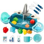 Table de lavage a eau electrique pour enfants, jouet d'�ducation pr�coce, douche de piscine automatique, ...