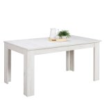 Table manger moderne 160x90 cm blanc 8 places extensible Table manger moderne 160x90 cm blanc 8 places extensible