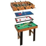 Table multi - jeux - colorbaby - 85328 - 4 en 1 - bois robuste - 73 cm de hauteur