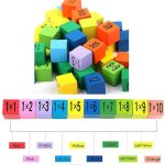Tables de multiplication 10 x 10, jouet mathmatique educatif, blocs de table de multiplication, puzzle ...