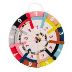 Table de multiplication en bois pour enfant, jouet educatif, avec rotation des animaux, double face, ...