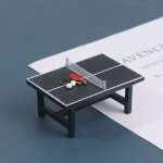 Table de ping - pong miniature, maison de poupe avec balles et raquettes, jouets cadeaux pour enfants ...