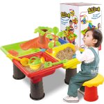 Table de plage pour enfants, ensemble de jouets de sable et d'eau, bac a sable de jardin en plein air, ...