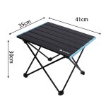 Table pliante de camping multifonctionnelle en alliage d'aluminium, bureau de pique - nique barbecue ...