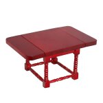 Table pliante extensible en bois artisanal pour maison de poupe, meubles de bureau pour salon, accessoire ...