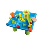 Table de sable et d'eau pour enfants, 24 pices, carr, avec couvercle, pour l't