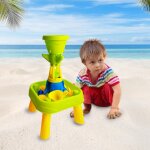 Table de sable de plage pour enfants, jouet de bain amusant pour bb, jeu d'eau de sable, apprentissage ...