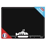 Tableau ardoise reversible sous - marin - 41x30