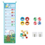 Tableau de hauteur du papier peint, tableau de croissance, jeu de cerveau interactif, jouet d'apprentissage ...
