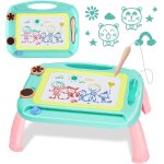 Tableau magique pour enfants, tableau magn�tique effa�able 4 couleurs pour enfants, 2 tampons et 1 pinceau ...
