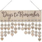 Tableau mural pour anniversaires familiaux, calendrier de rappel d'anniversaire avec etiquettes en bois ... Tableau mural pour anniversaires familiaux, calendrier de rappel d'anniversaire avec etiquettes en bois ...