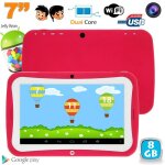 Tablette tactile enfant educative 7 pouces android 4. 2. 2 rose 8go