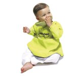 Tablier bavoir a manches amovibles lime / taupe btl