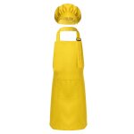 Tablier de chef pour enfants, poche avant, bavoir, gar�ons et filles, artisanat de cuisine, peinture, ...