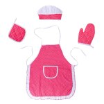 Tablier de cuisine pour enfant, 4 pices / lot, vtements de cuisine, outils de cuisson, jeu de simulation, ...