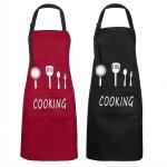 Tabliers tabliers de cuisine unisexes tabliers bavette impermables avec 2 poches et sangle de cou rglable ...