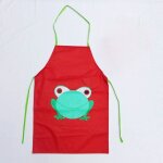 Tablier de dessin anim� grenouille pour enfants, imperm�able, mignon, peinture imprim�e, pour la cuisine, ...