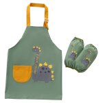 Tablier a manches pour enfant, poche, cuisine, p�tisserie, peinture, cuisine, boisson, nourriture