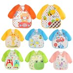 Tablier a manches longues pour bb, impermable, dessins anims, unisexe, alimentation des animaux, ...