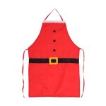 Tablier de no�l femme hommes / enfants rouge, doux et el�gant, tablier de cuisine restaurant avental ...