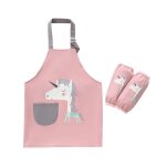 Tablier de peinture impermable a l'eau pour enfants, filles et garons, dessin anim, manches longues, ...