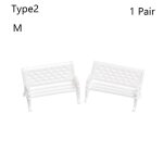 Tabourets de banc miniatures en rsine, 1 pice, micro paysages, chaise de parc, figurines artisanales ...