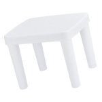 Tabouret de maison pour enfants, meuble de salle de bain, bas (blanc), 1 pice