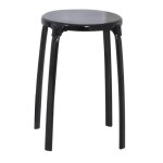 Tabouret de salle de bains rond - noir - ridder Tabouret de salle de bains rond - noir - ridder