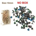 Taille 10mm pas de bote yeux de scurit en plastique de diverses couleurs pour ours en peluche, accessoires ...