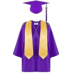 (taille 33 - violet) ensemble de toge de remise de diplôme pour enfants d'âge préscolaire et de maternelle, ... (taille 33 - violet) ensemble de toge de remise de diplôme pour enfants d'âge préscolaire et de maternelle, ...