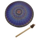 Tambour de chaman en bois, ornement d'arbre de vie, cadre de percussion, tambour de musique, tambour ...