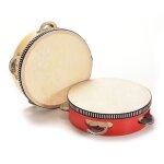 Tambour a main en bois pour enfants, instrument de musique, hochet, jouet educatif