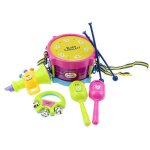 Tambour a main pour enfants, 5 pi�ces / ensemble, instruments de musique, jouets educatifs pr�coces