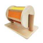Tambour en textile en bois montessori, jouets educatifs pour enfants de 0 a 12 mois, i8h2 Tambour en textile en bois montessori, jouets educatifs pour enfants de 0 a 12 mois, i8h2