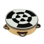 Tambourin a main pour enfants, instrument de musique, kit educatif pour b�b�s, tambour a claquettes l�ger ...