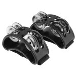 Tambourin de pied portable, accessoire de tambour, jouets musicaux (noir), 2 pices - type black #b