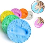 Tampon encreur a air pour b�b�, s�chage des empreintes digitales, argile douce, moulage d'empreintes ...