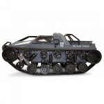 Tank rc police militaire moderne tout terrain 1 / 12 eme gris bleu rtr - amewi